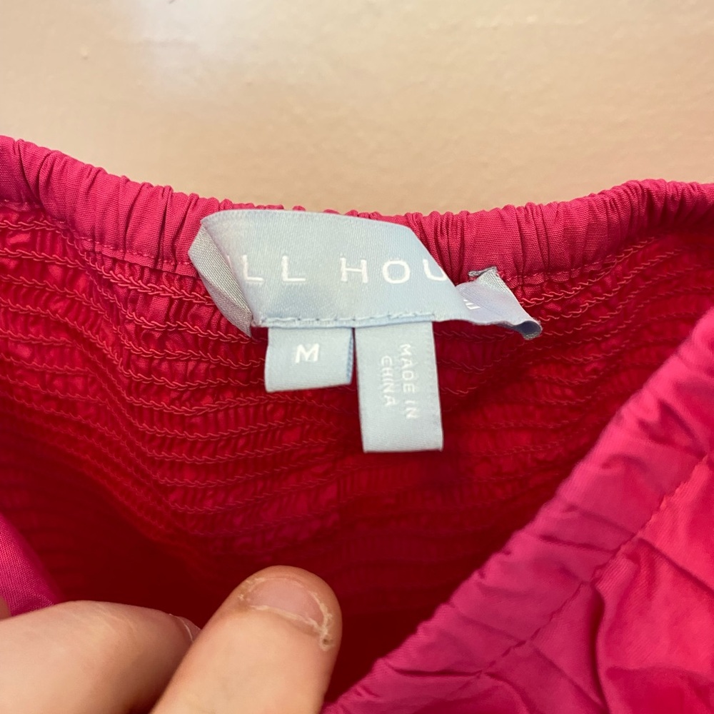 HILLHOUSE Ana Dress Pink Ruffle Mini HILLHOUSE Special edition. - Picture 7 of 7